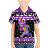 Personalized German Krampus Christmas Family Matching Mermaid Dress and Hawaiian Shirt German Christmas Legend - Wonder Print Shop