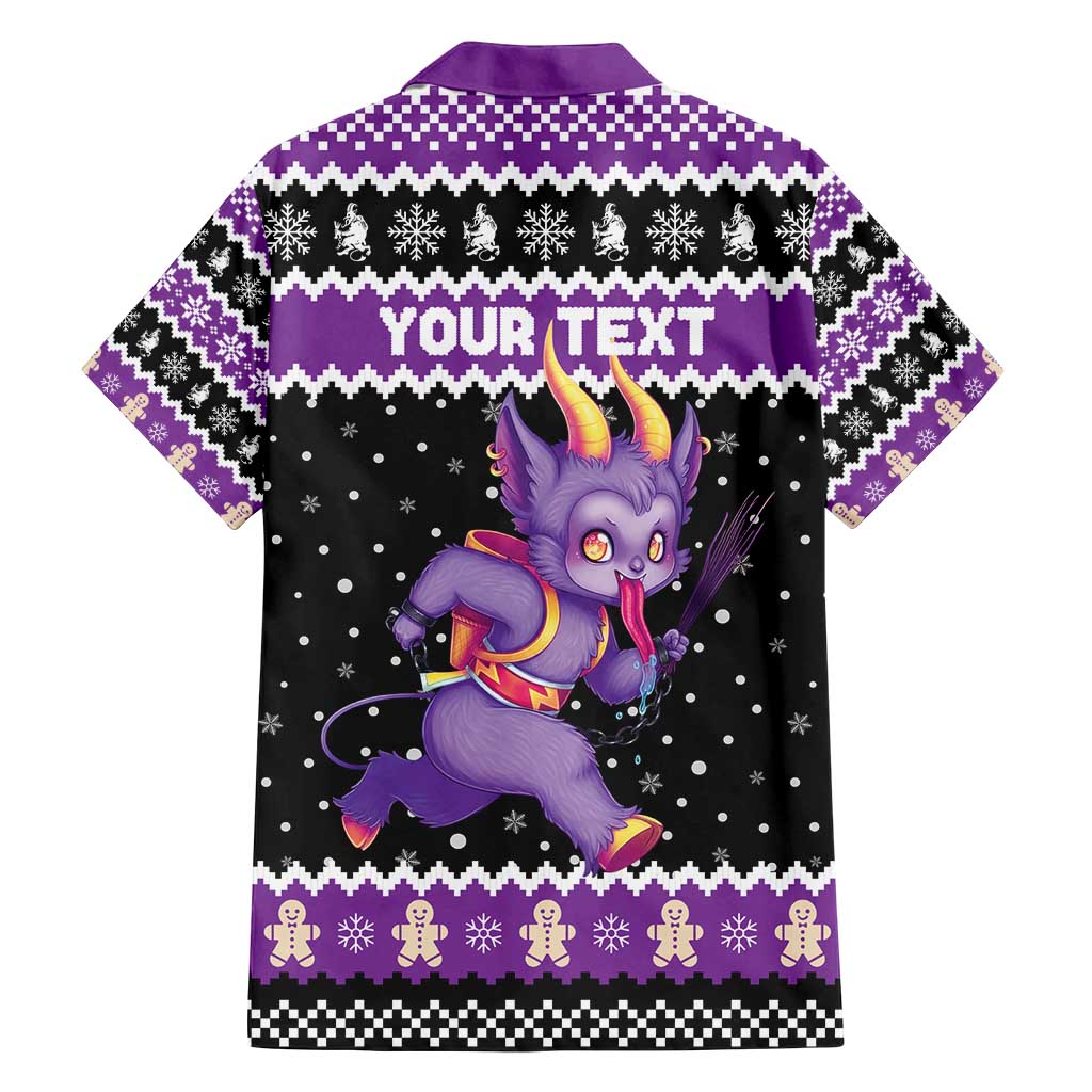 Personalized German Krampus Christmas Family Matching Off Shoulder Maxi Dress and Hawaiian Shirt German Christmas Legend - Wonder Print Shop