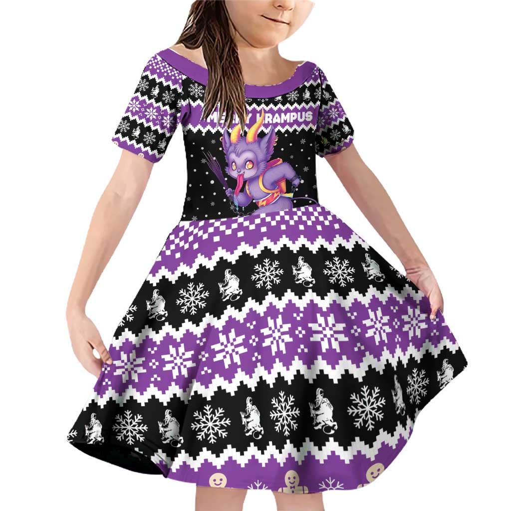 Personalized German Krampus Christmas Family Matching Off Shoulder Short Dress and Hawaiian Shirt German Christmas Legend - Wonder Print Shop