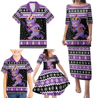 Personalized German Krampus Christmas Family Matching Puletasi and Hawaiian Shirt German Christmas Legend - Wonder Print Shop