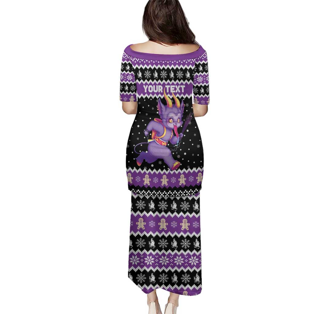 Personalized German Krampus Christmas Family Matching Puletasi and Hawaiian Shirt German Christmas Legend - Wonder Print Shop