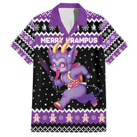Personalized German Krampus Christmas Family Matching Summer Maxi Dress and Hawaiian Shirt German Christmas Legend - Wonder Print Shop