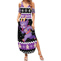 Personalized German Krampus Christmas Family Matching Summer Maxi Dress and Hawaiian Shirt German Christmas Legend - Wonder Print Shop