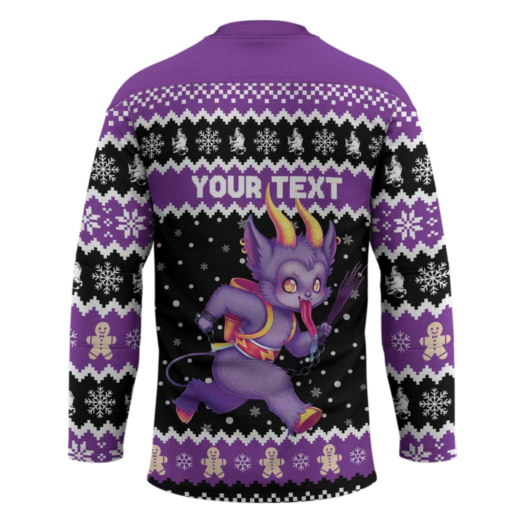 Personalized German Krampus Christmas Hockey Jersey German Christmas Legend - Wonder Print Shop