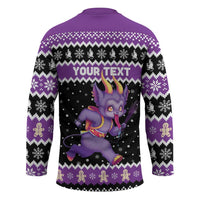 Personalized German Krampus Christmas Hockey Jersey German Christmas Legend - Wonder Print Shop