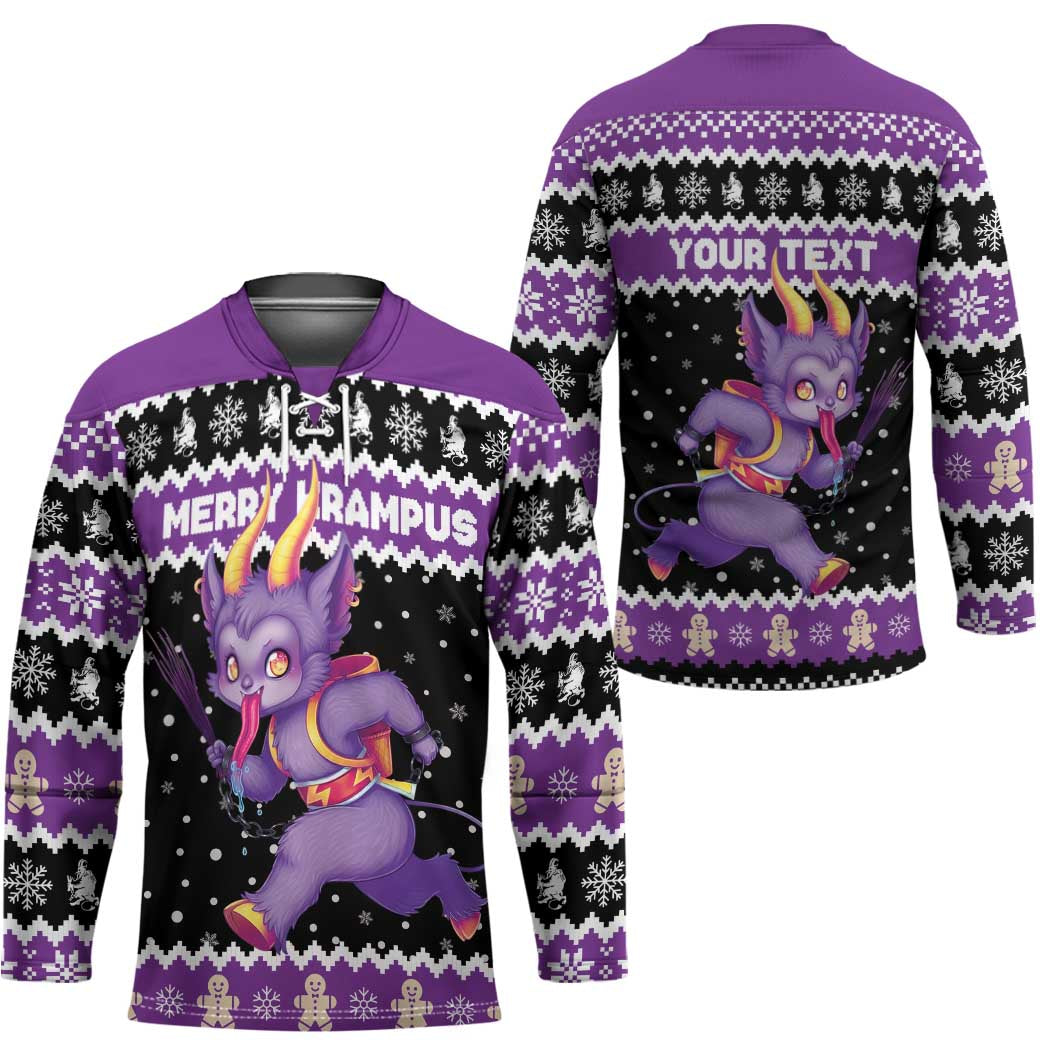 Personalized German Krampus Christmas Hockey Jersey German Christmas Legend - Wonder Print Shop