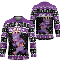 Personalized German Krampus Christmas Hockey Jersey German Christmas Legend - Wonder Print Shop