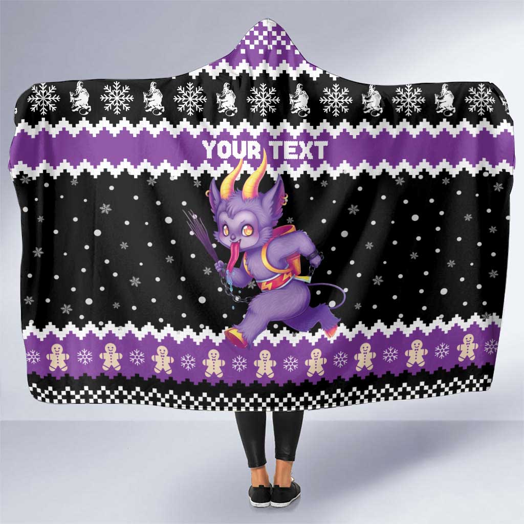 Personalized German Krampus Christmas Hooded Blanket German Christmas Legend - Wonder Print Shop