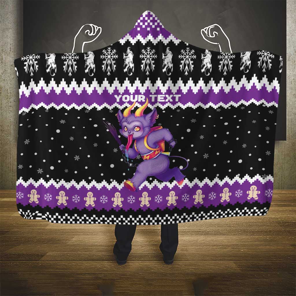 Personalized German Krampus Christmas Hooded Blanket German Christmas Legend - Wonder Print Shop