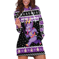 Personalized German Krampus Christmas Hoodie Dress German Christmas Legend - Wonder Print Shop