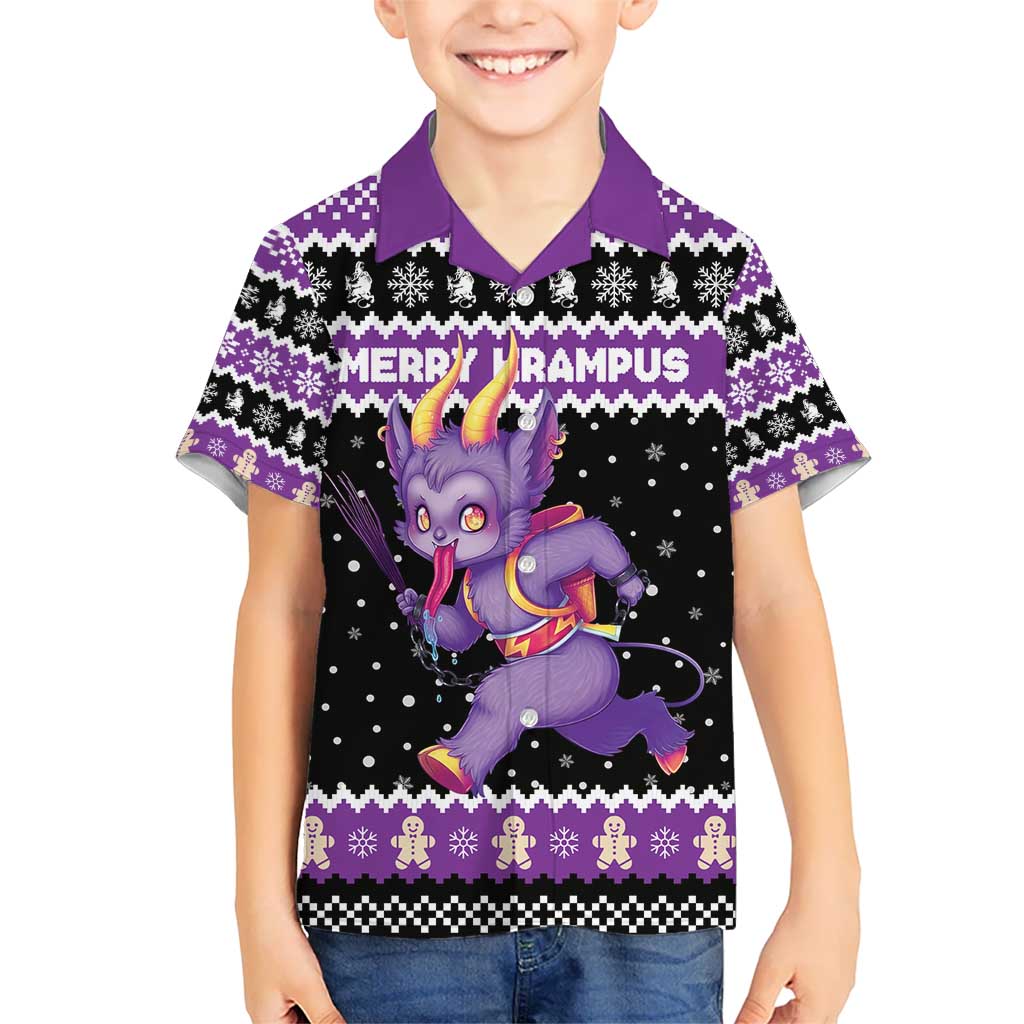 Personalized German Krampus Christmas Kid Hawaiian Shirt German Christmas Legend - Wonder Print Shop