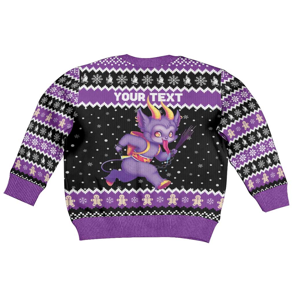 Personalized German Krampus Christmas Kid Ugly Christmas Sweater German Christmas Legend - Wonder Print Shop