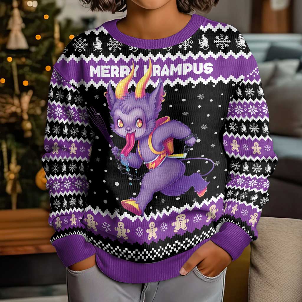 Personalized German Krampus Christmas Kid Ugly Christmas Sweater German Christmas Legend - Wonder Print Shop