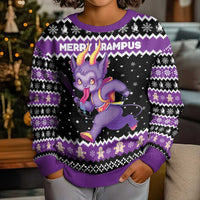 Personalized German Krampus Christmas Kid Ugly Christmas Sweater German Christmas Legend - Wonder Print Shop