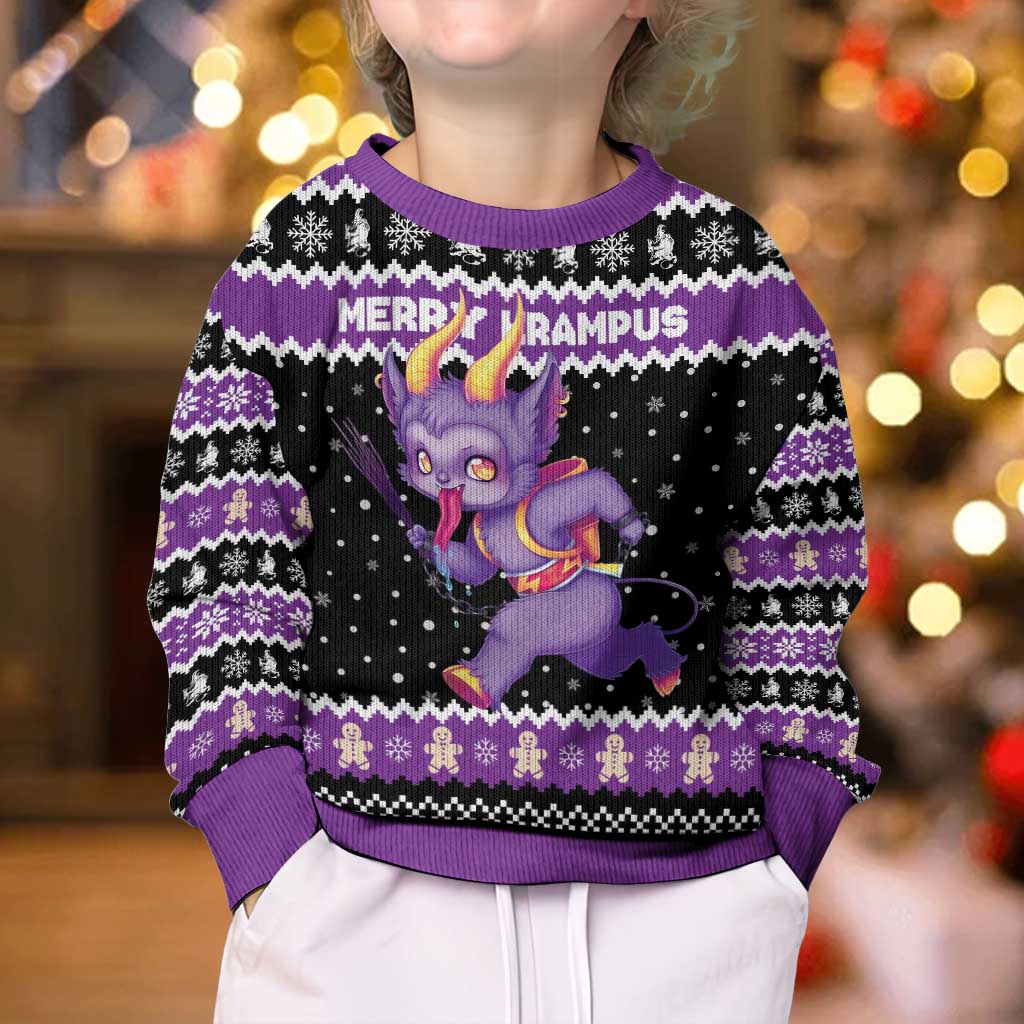 Personalized German Krampus Christmas Kid Ugly Christmas Sweater German Christmas Legend - Wonder Print Shop