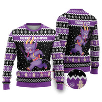 Personalized German Krampus Christmas Ugly Christmas Sweater German Christmas Legend - Wonder Print Shop