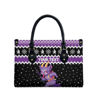 Personalized German Krampus Christmas Leather Bag German Christmas Legend - Wonder Print Shop