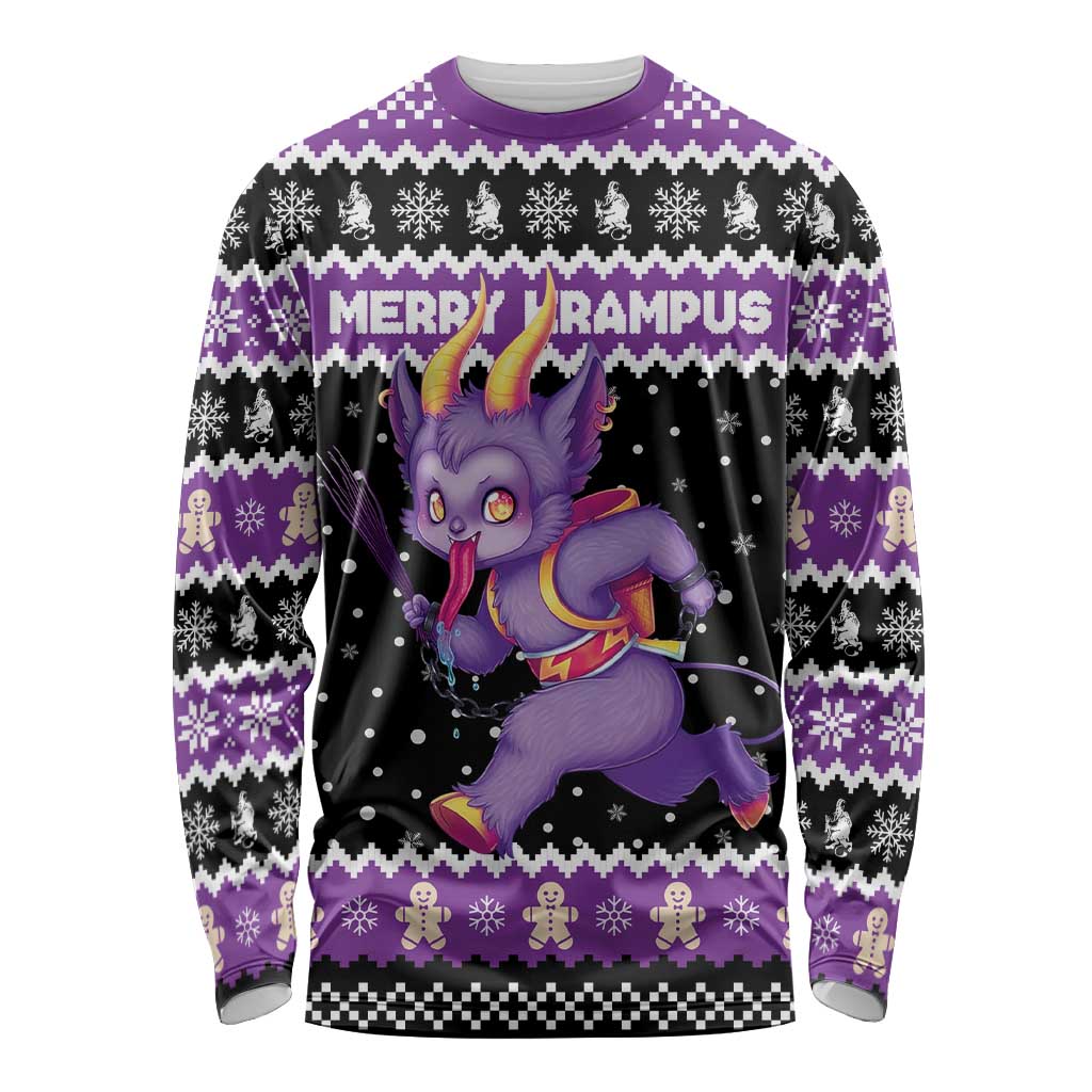 Personalized German Krampus Christmas Long Sleeve Shirt German Christmas Legend - Wonder Print Shop
