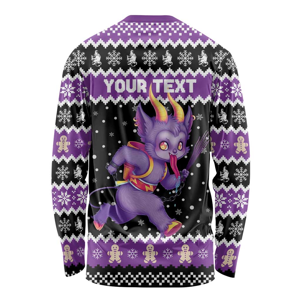 Personalized German Krampus Christmas Long Sleeve Shirt German Christmas Legend - Wonder Print Shop