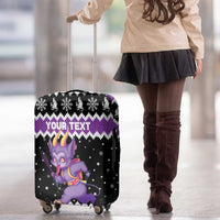 Personalized German Krampus Christmas Luggage Cover German Christmas Legend - Wonder Print Shop