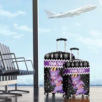 Personalized German Krampus Christmas Luggage Cover German Christmas Legend - Wonder Print Shop