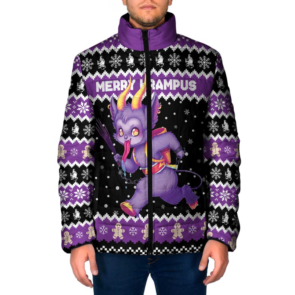 Personalized German Krampus Christmas Padded Jacket German Christmas Legend - Wonder Print Shop