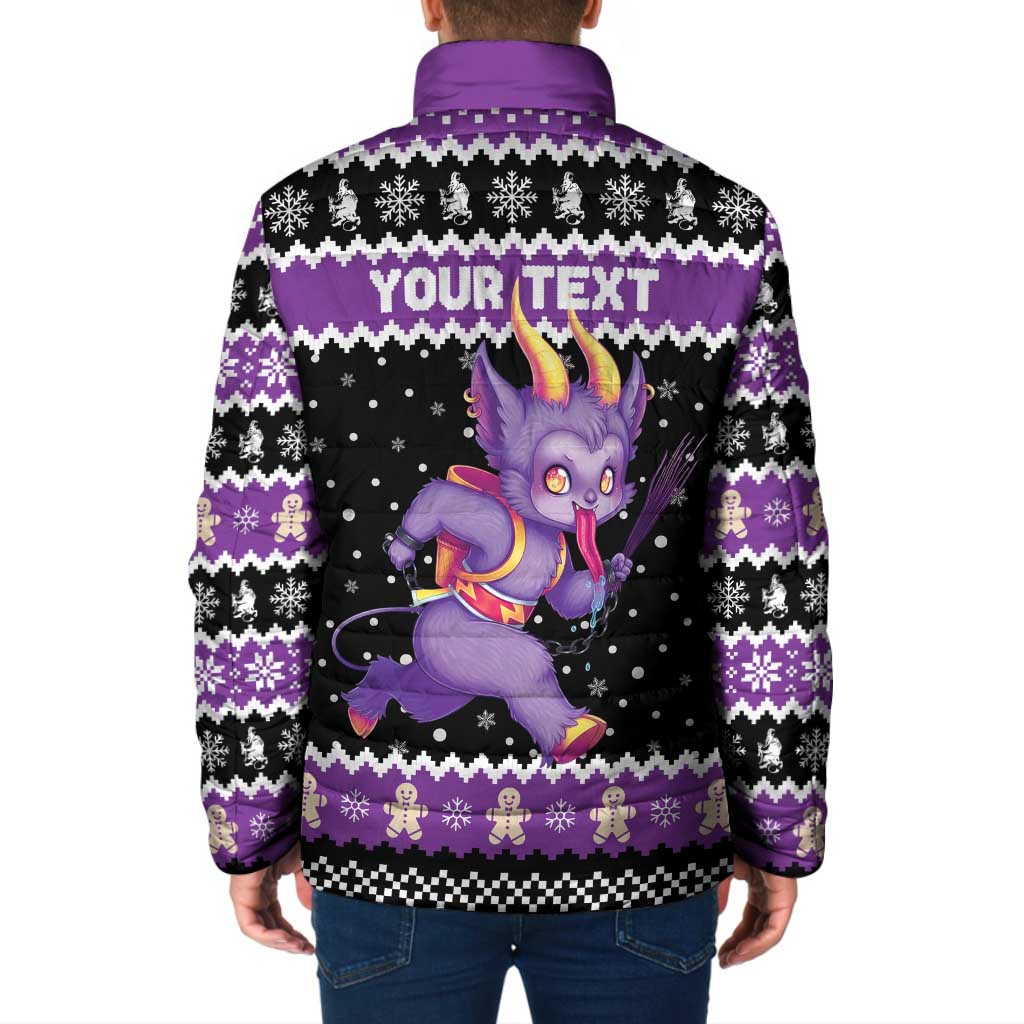 Personalized German Krampus Christmas Padded Jacket German Christmas Legend - Wonder Print Shop
