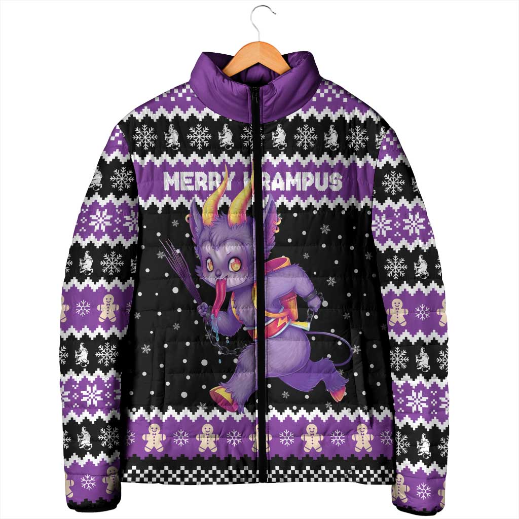 Personalized German Krampus Christmas Padded Jacket German Christmas Legend - Wonder Print Shop