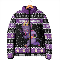 Personalized German Krampus Christmas Padded Jacket German Christmas Legend - Wonder Print Shop