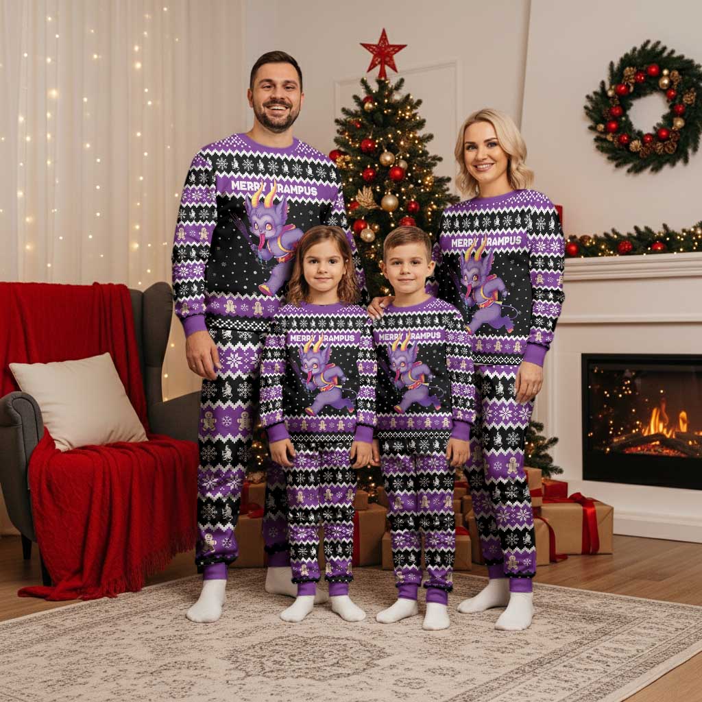 Personalized German Krampus Christmas Pajama Set German Christmas Legend - Wonder Print Shop