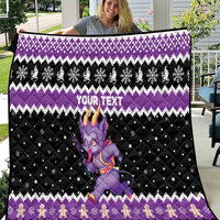 Personalized German Krampus Christmas Quilt German Christmas Legend - Wonder Print Shop