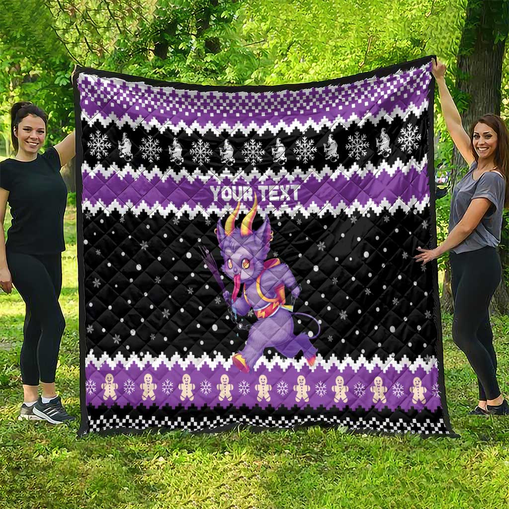 Personalized German Krampus Christmas Quilt German Christmas Legend - Wonder Print Shop