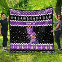 Personalized German Krampus Christmas Quilt German Christmas Legend - Wonder Print Shop