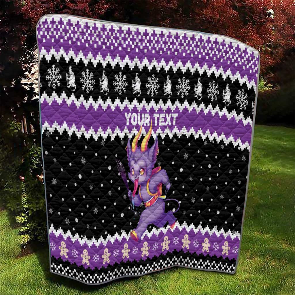 Personalized German Krampus Christmas Quilt German Christmas Legend - Wonder Print Shop