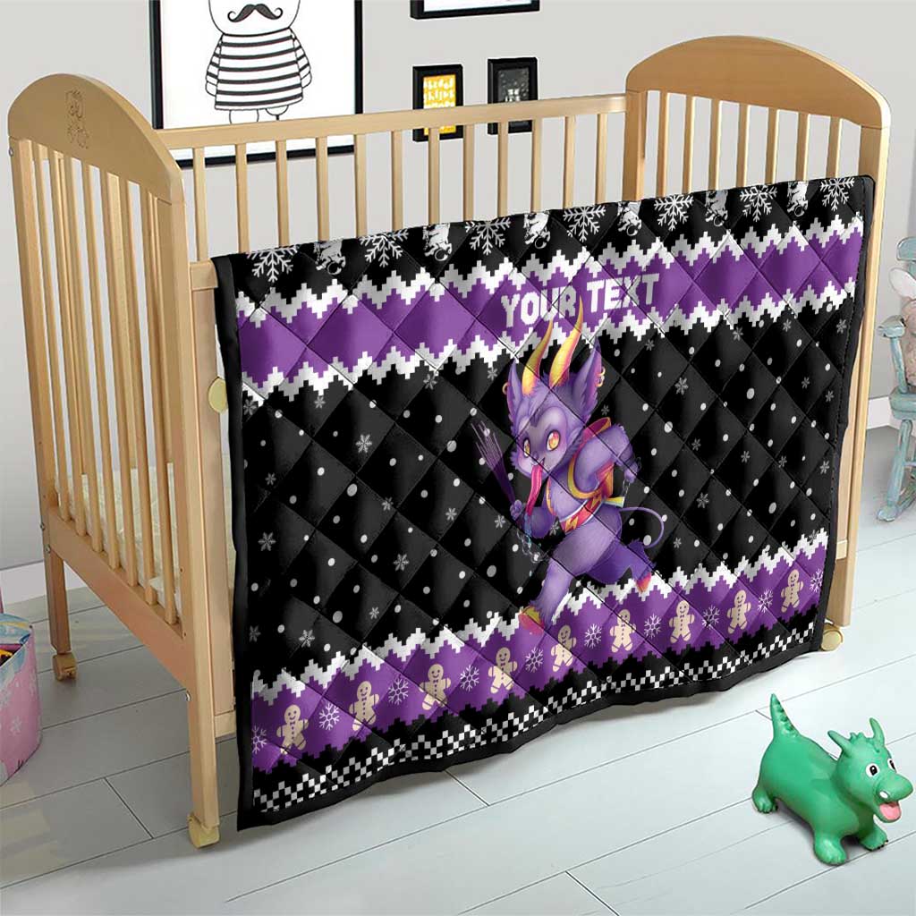 Personalized German Krampus Christmas Quilt German Christmas Legend - Wonder Print Shop