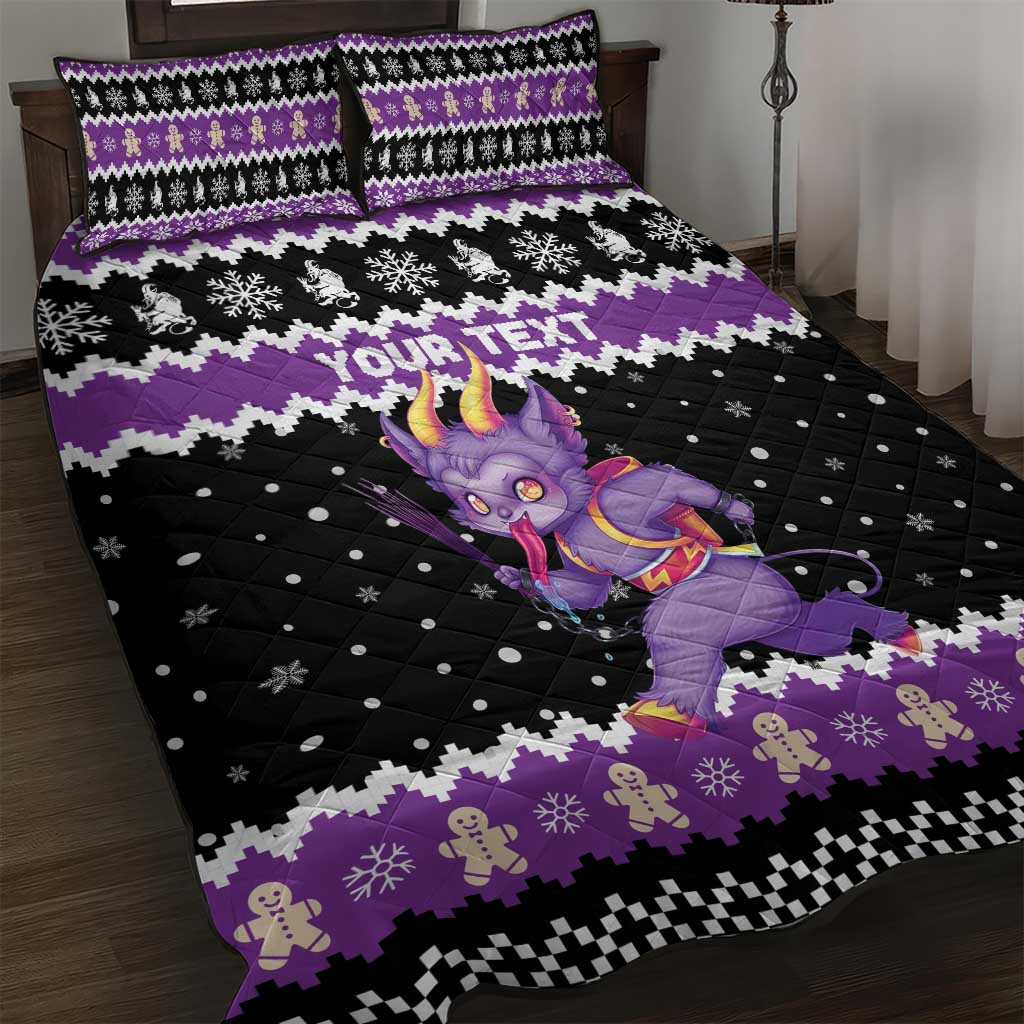 Personalized German Krampus Christmas Quilt Bed Set German Christmas Legend - Wonder Print Shop