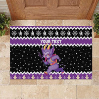 Personalized German Krampus Christmas Rubber Doormat German Christmas Legend - Wonder Print Shop