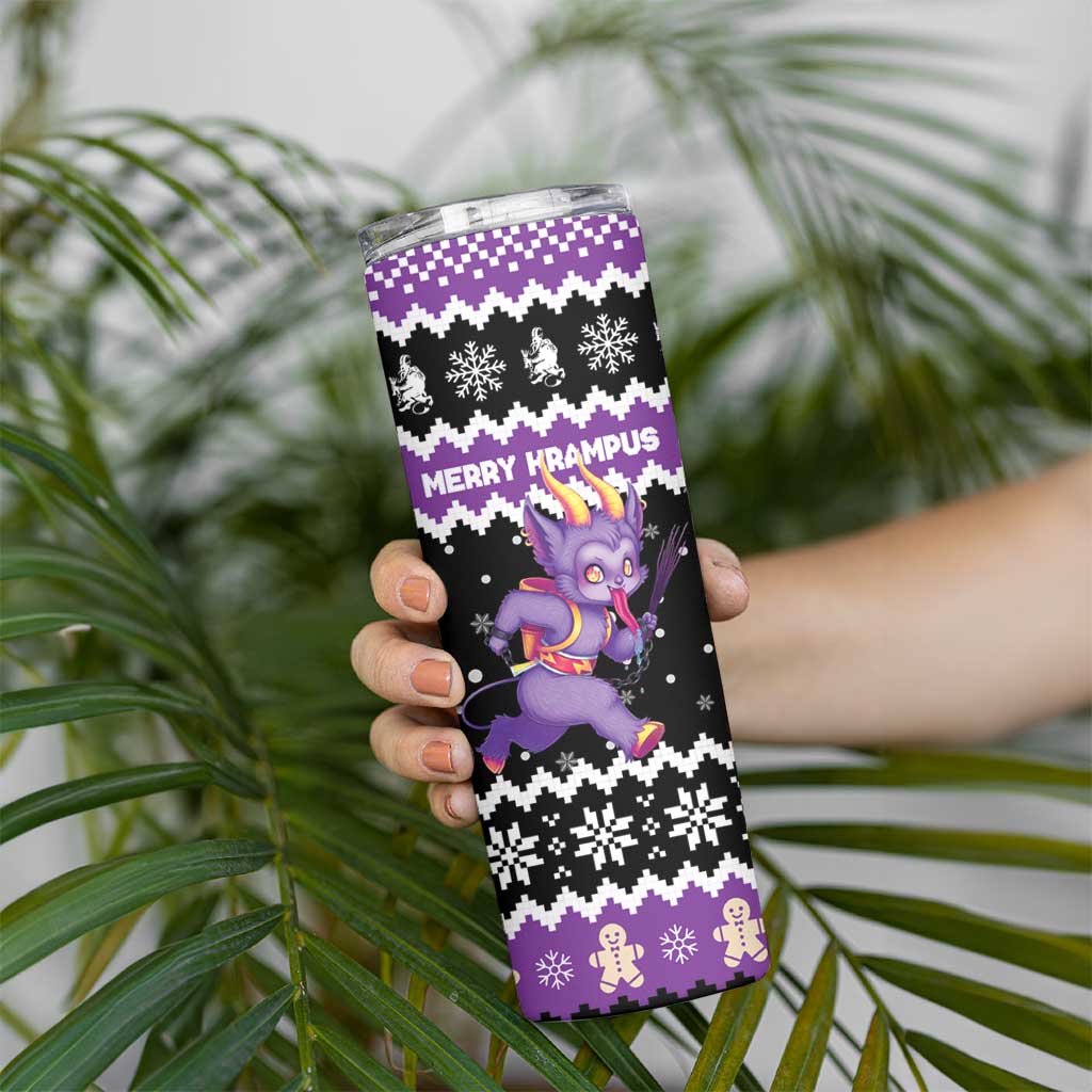 Personalized German Krampus Christmas Skinny Tumbler German Christmas Legend - Wonder Print Shop