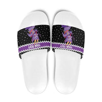 Personalized German Krampus Christmas Slide Sandals German Christmas Legend - Wonder Print Shop