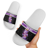 Personalized German Krampus Christmas Slide Sandals German Christmas Legend - Wonder Print Shop