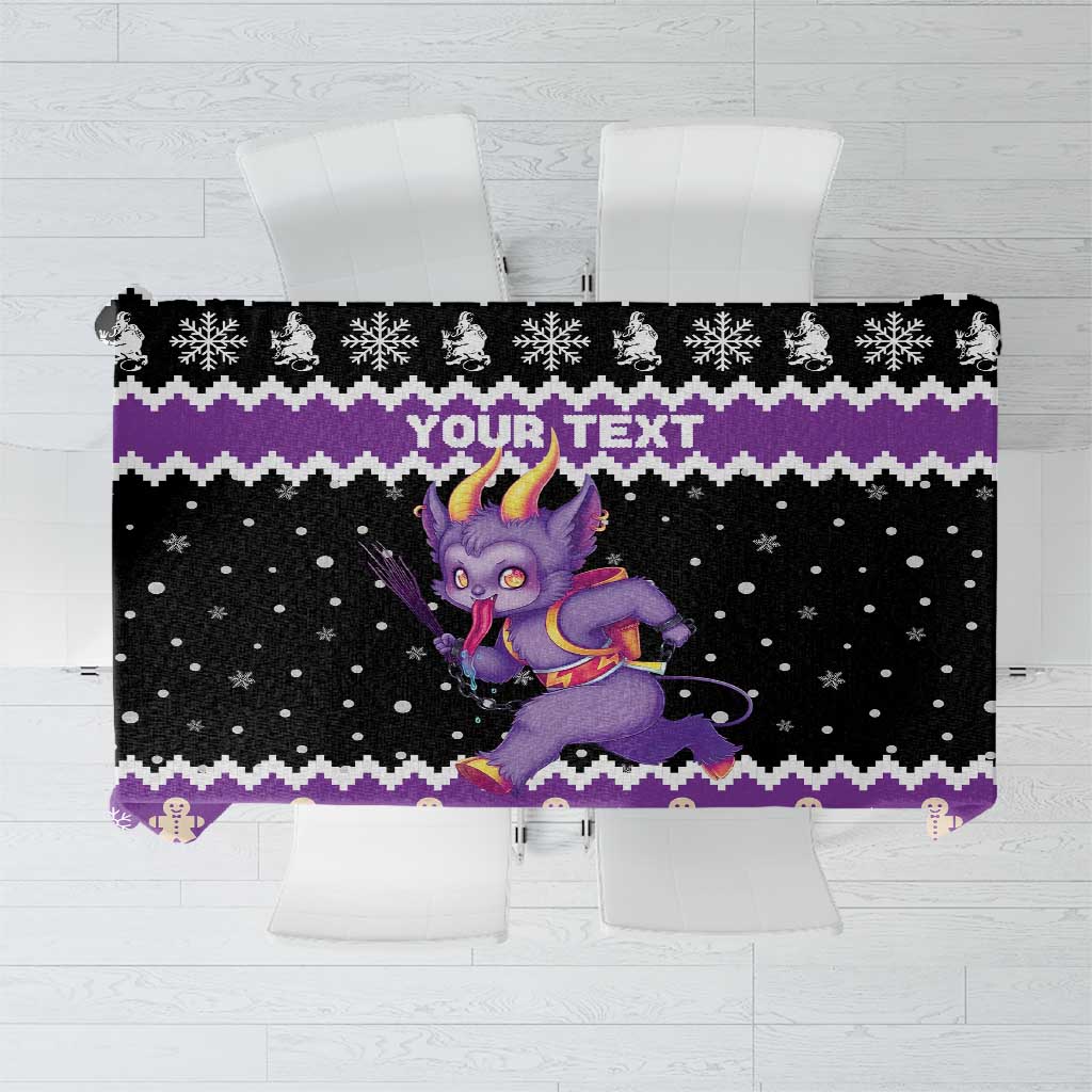 Personalized German Krampus Christmas Tablecloth German Christmas Legend - Wonder Print Shop