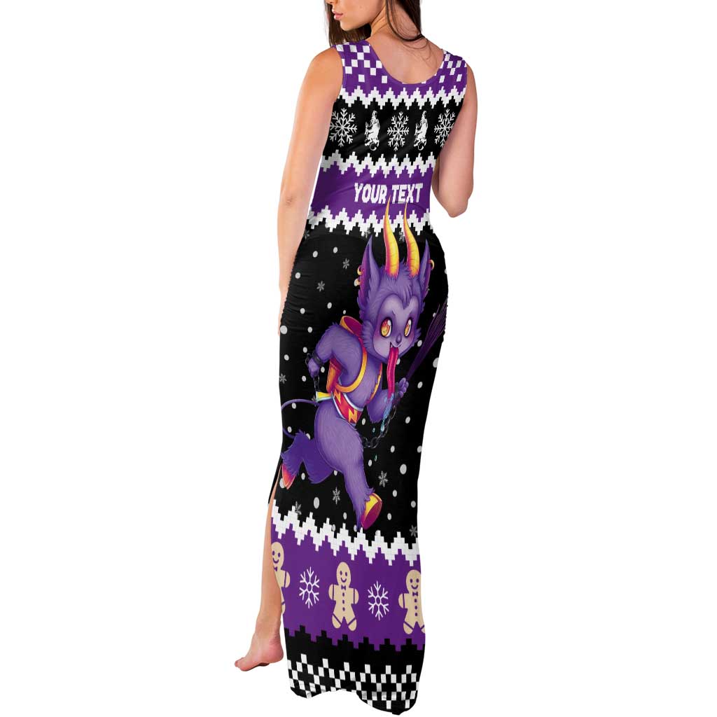 Personalized German Krampus Christmas Tank Maxi Dress German Christmas Legend - Wonder Print Shop