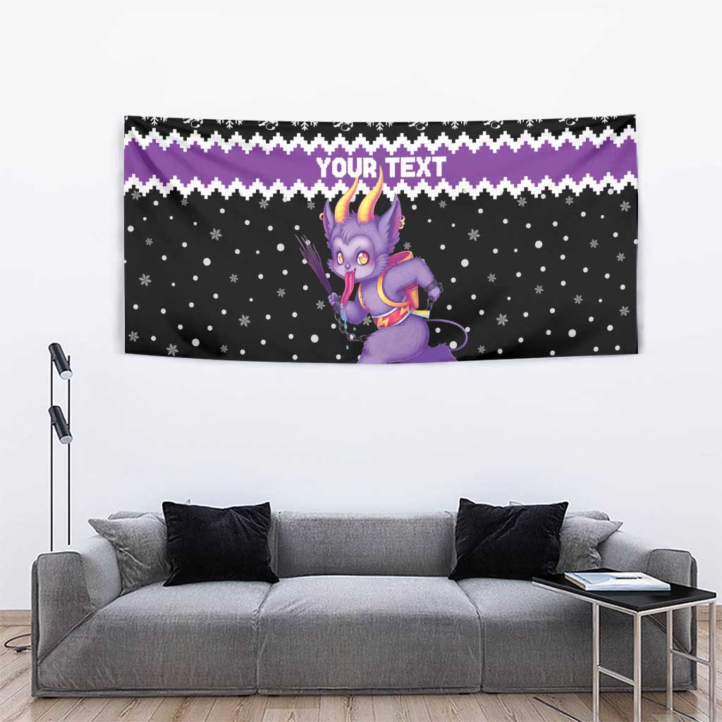 Personalized German Krampus Christmas Tapestry German Christmas Legend - Wonder Print Shop