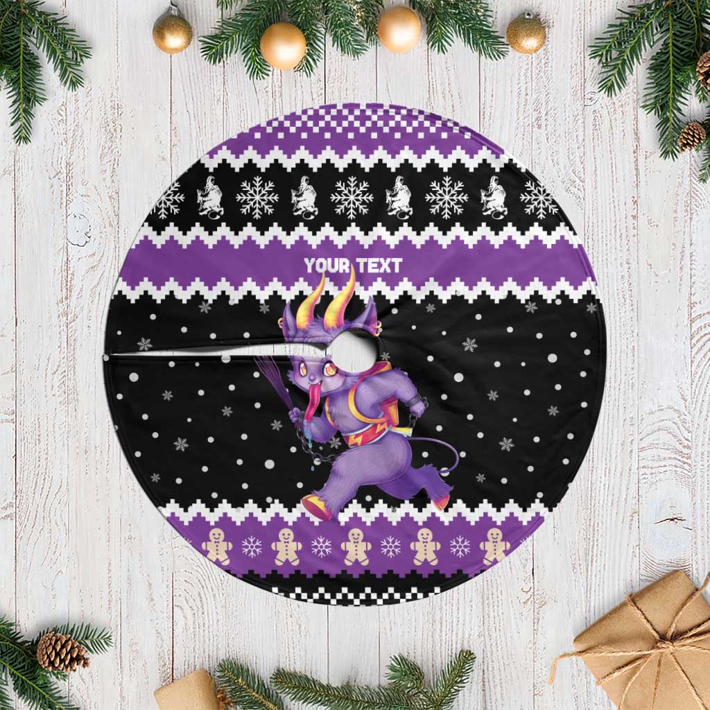 Personalized German Krampus Christmas Tree Skirt German Christmas Legend - Wonder Print Shop