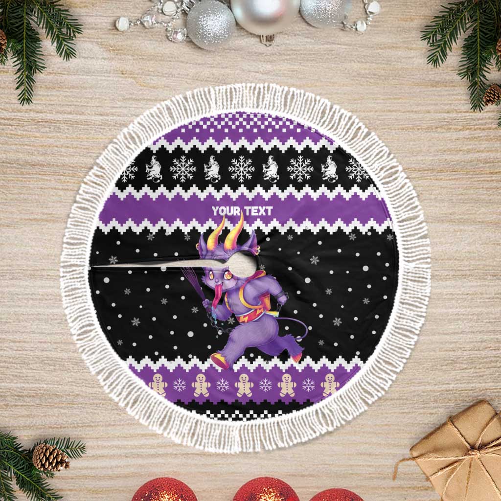 Personalized German Krampus Christmas Tree Skirt German Christmas Legend - Wonder Print Shop