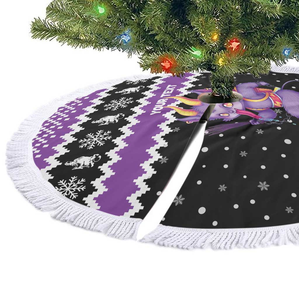 Personalized German Krampus Christmas Tree Skirt German Christmas Legend - Wonder Print Shop