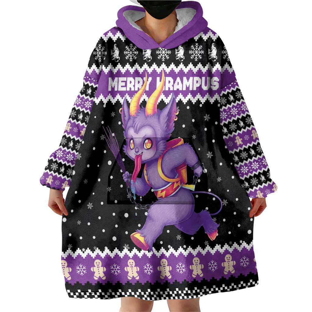Personalized German Krampus Christmas Wearable Blanket Hoodie German Christmas Legend - Wonder Print Shop