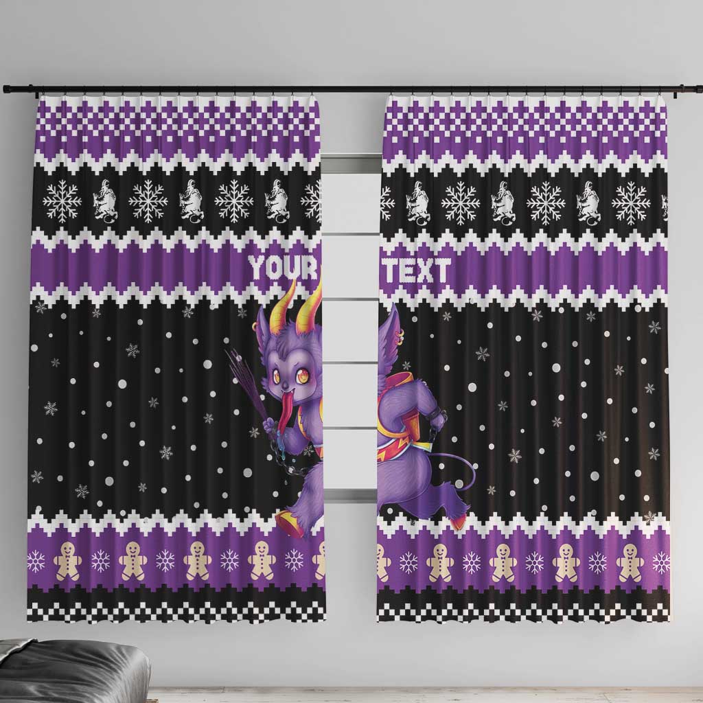 Personalized German Krampus Christmas Window Curtain German Christmas Legend - Wonder Print Shop