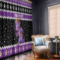 Personalized German Krampus Christmas Window Curtain German Christmas Legend - Wonder Print Shop