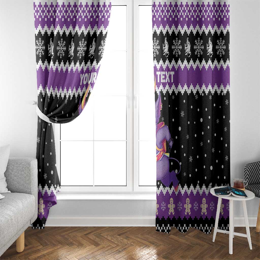Personalized German Krampus Christmas Window Curtain German Christmas Legend - Wonder Print Shop